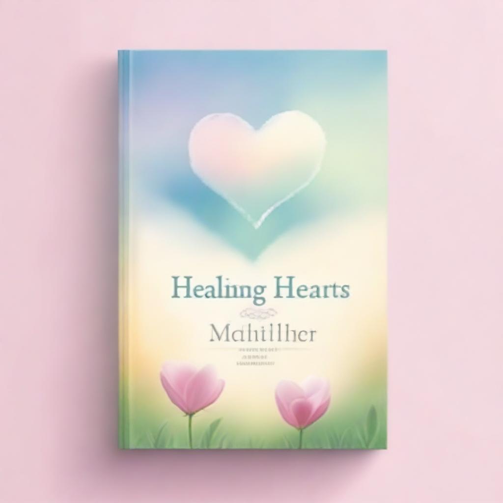 Create a book cover for a devotional book titled 'Healing Hearts'