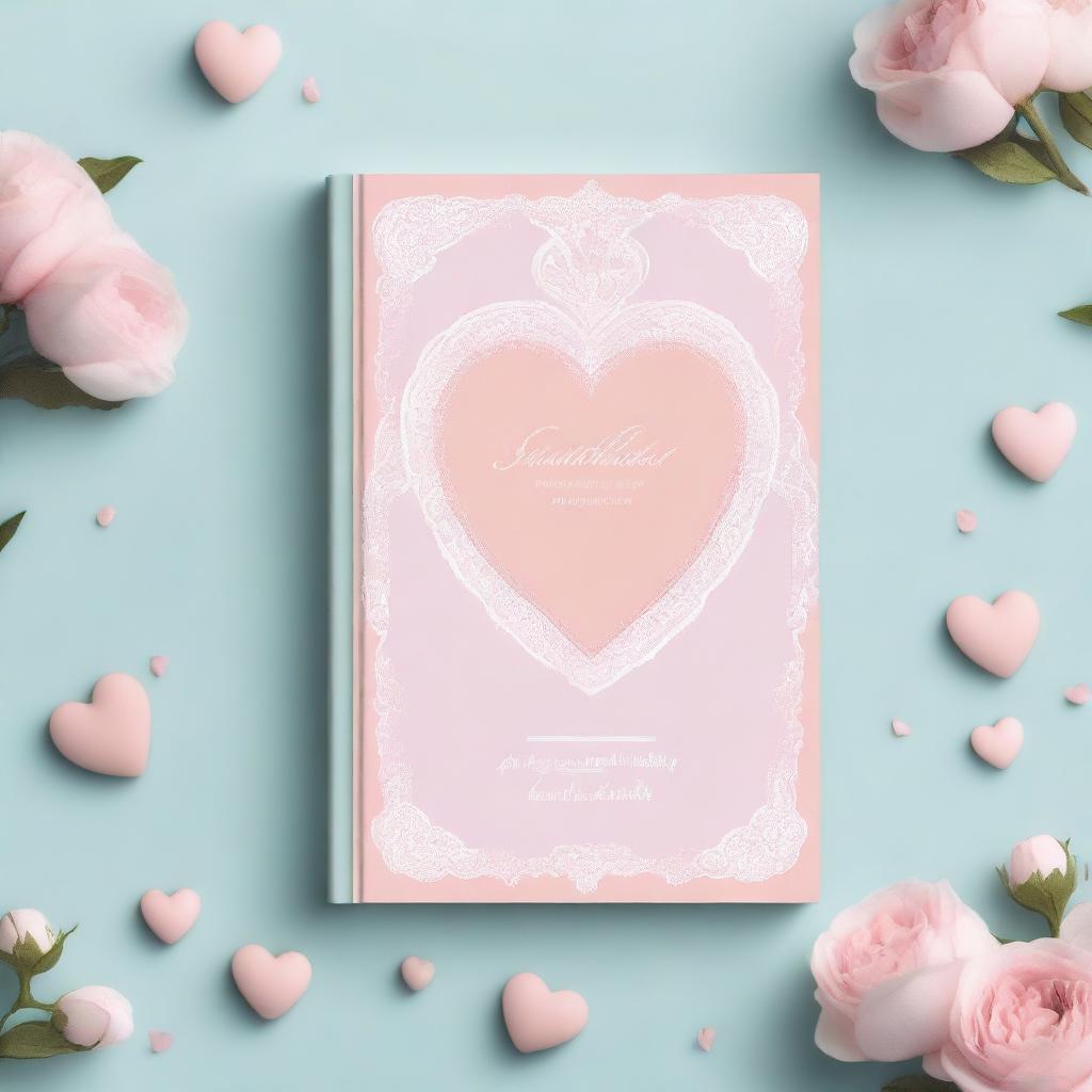 A beautifully designed devotional book cover featuring elegant hearts