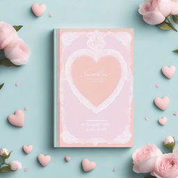 A beautifully designed devotional book cover featuring elegant hearts