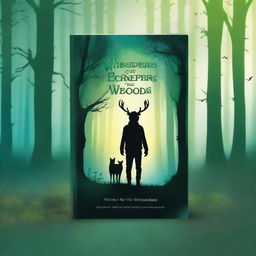 Create a captivating book cover featuring a mysterious forest with an enchanting glow