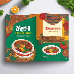 Create an e-book cover for a Zambian traditional food recipe book