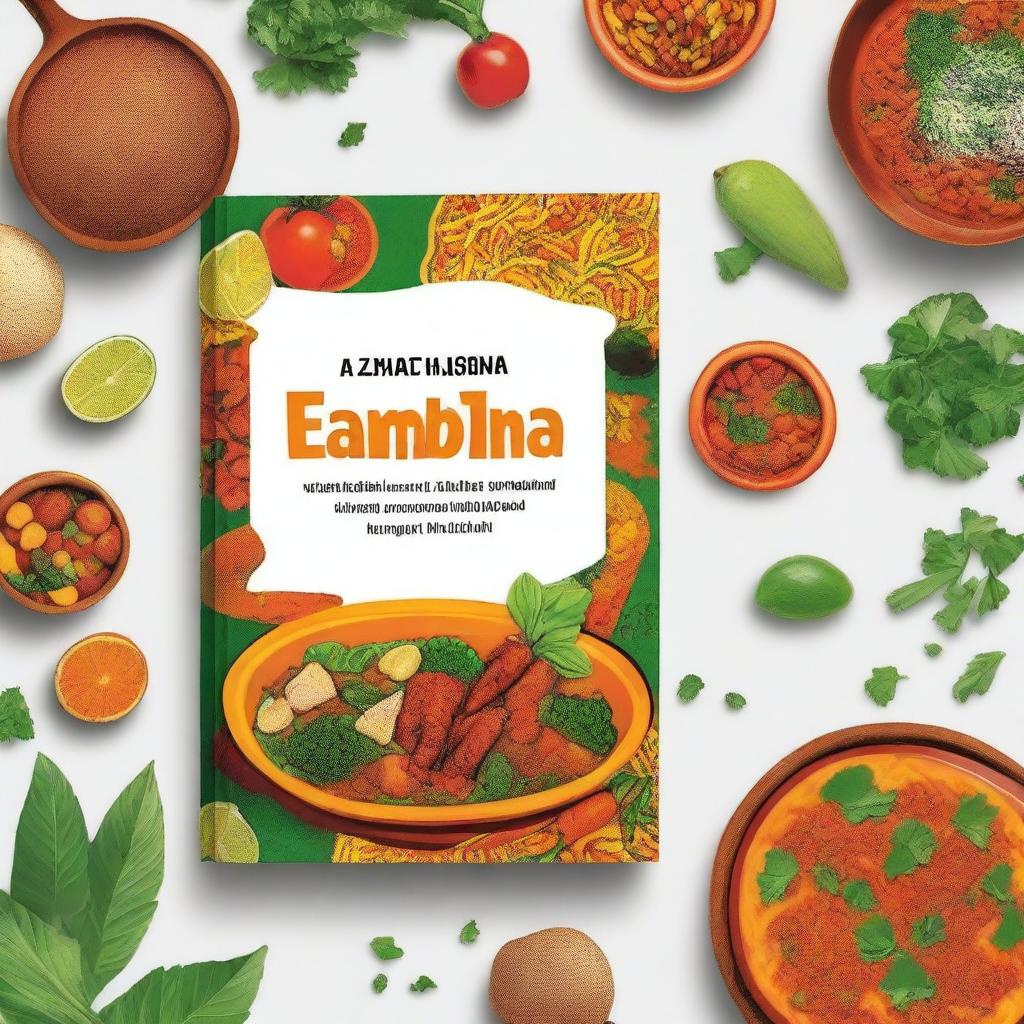 Create an e-book cover for a Zambian traditional food recipe book