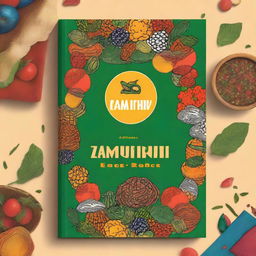 Design an e-book cover for a Zambian traditional food recipe book titled 'Amatebeto: Celebrating Zambian Traditional Food'