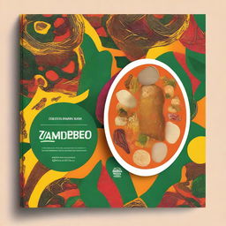 Design an e-book cover for a Zambian traditional food recipe book titled 'Amatebeto: Celebrating Zambian Traditional Food'