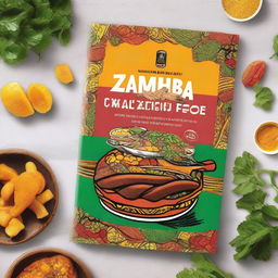 Design an e-book cover for a Zambian traditional food recipe book titled 'Amatebeto: Celebrating Zambian Traditional Food'