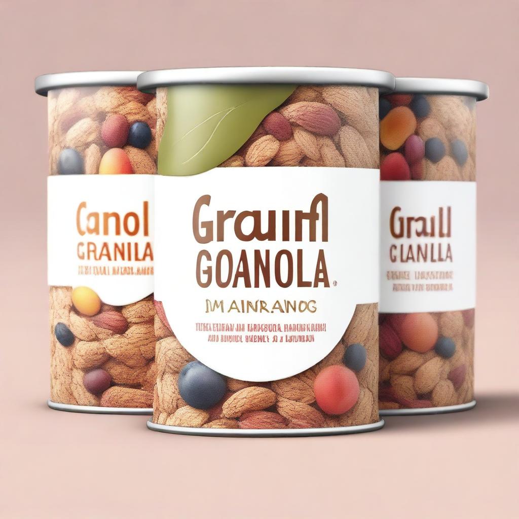 A visually appealing label design for granola