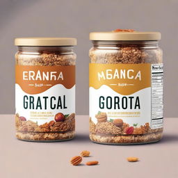 A visually appealing label design for granola