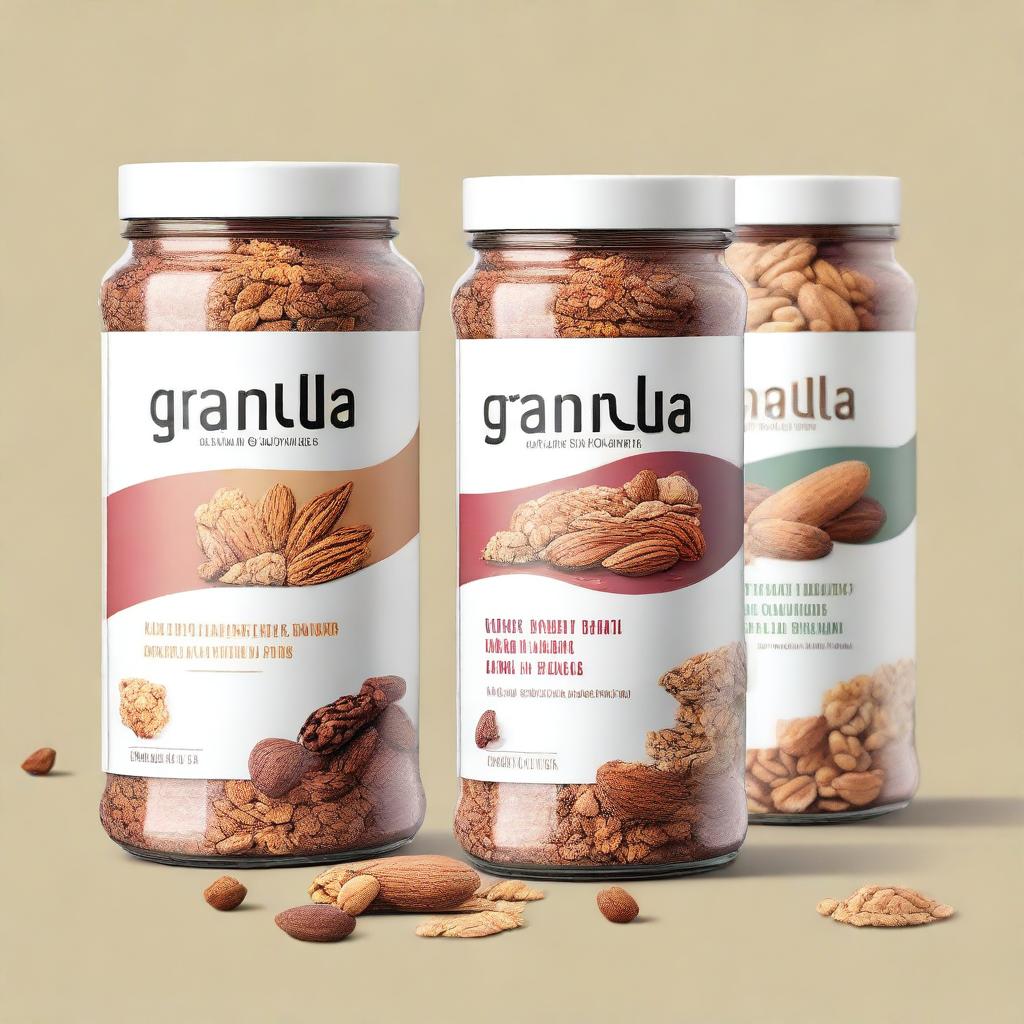 A visually appealing label design for granola