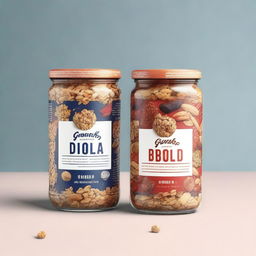 A visually appealing label design for granola