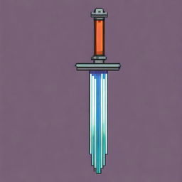 A pixel art image of a sword