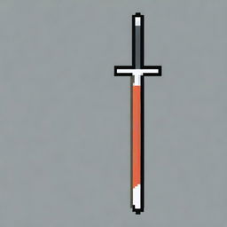 A pixel art sword with a basic design