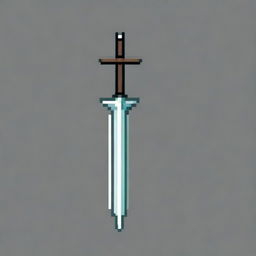 A pixel art sword with a basic design