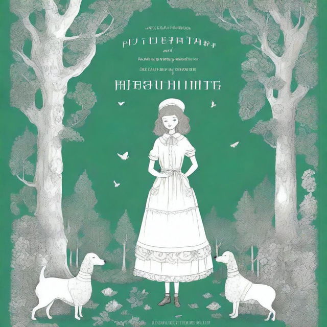 Design a book cover for "Amelia the Invisible Girl and the Inhabitants of Girzon Forest