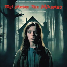 A horror movie poster titled 'House in the Middle of the Forest' featuring the character Madeline Petsch