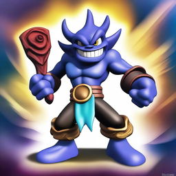 Create an image featuring Kaos, the main antagonist from the Skylanders series