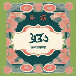 Create a beautiful cover page entitled 'বাংলা PROJECT' with details like name: Devan Dutta, class: XB, roll: 26