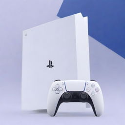 Crear un banner web atractivo y moderno para publicitar la venta de la consola PlayStation 5 Slim 1TB blanca con DualSense (modelo 9577171) por un precio de venta público (PVP) de 499€