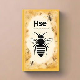 Create a book cover for a collection of poems titled 'Literary Hive'