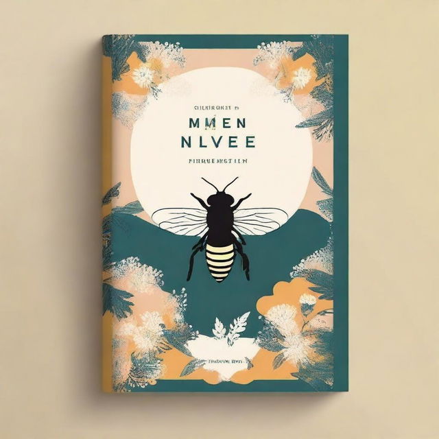 Create a book cover for a collection of poems titled 'Literary Hive'