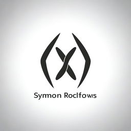 A sleek and modern logo design for 'Symon Rockfellows'