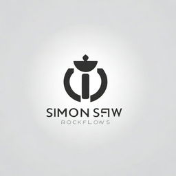 A sleek and modern logo design for 'Symon Rockfellows'