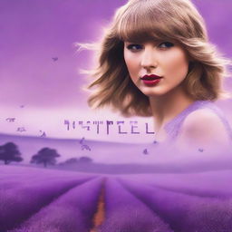 A Netflix movie poster featuring the theme of Taylor Swift's song 'Lavender Haze'