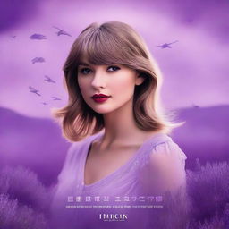 A Netflix movie poster featuring the theme of Taylor Swift's song 'Lavender Haze'