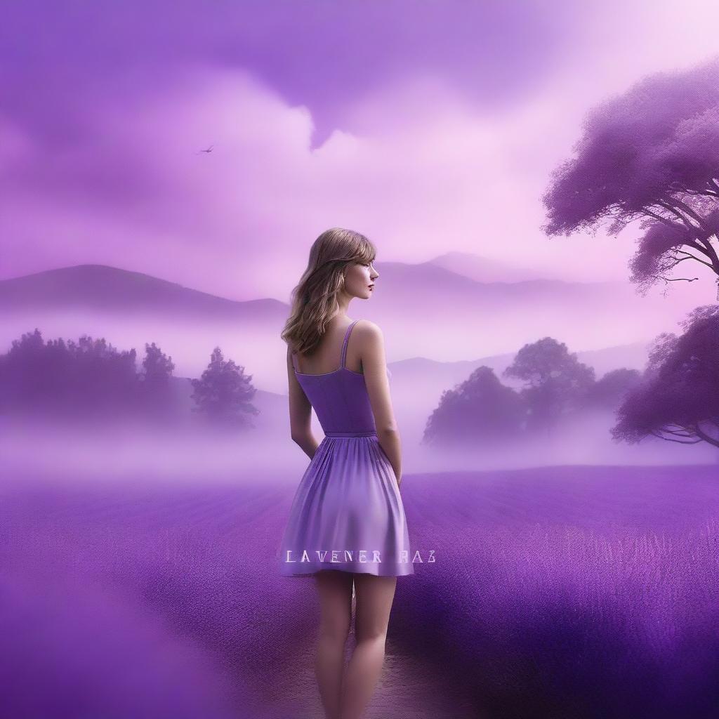 A Netflix movie poster featuring the theme of Taylor Swift's song 'Lavender Haze'