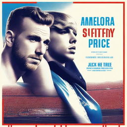 A Netflix movie poster featuring Taylor Swift's song 'Miss Americana and the Heartbreak Prince' with Travis Kelce