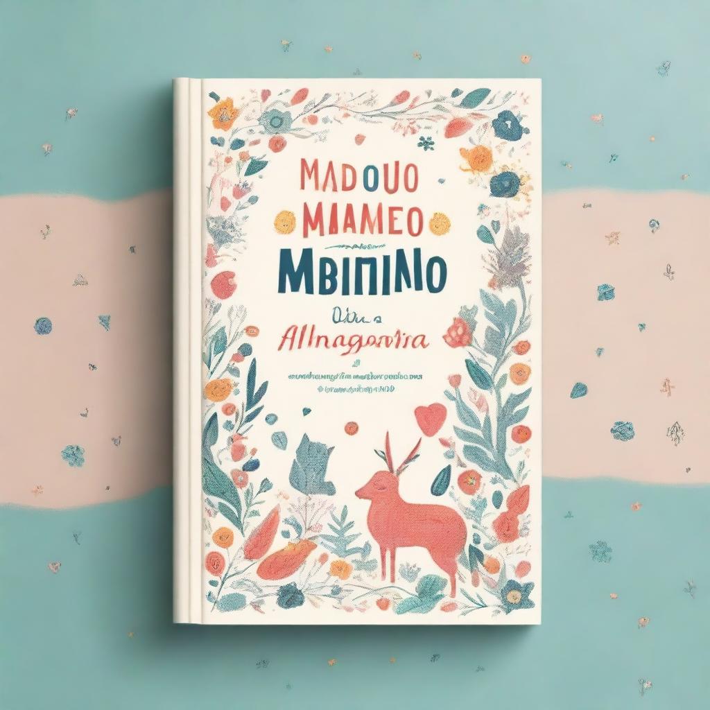 Create a book cover with the typography for 'Memorias de un amigo imaginario'