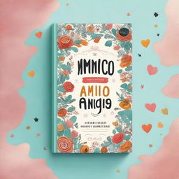 Create a book cover with the typography for 'Memorias de un amigo imaginario'