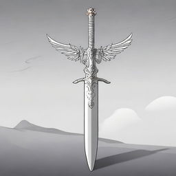 An anime-style fantasy image of the legendary sword Bellaluz