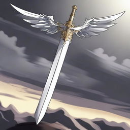 An anime-style fantasy image of the legendary sword Bellaluz