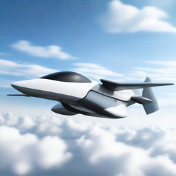 A cutting-edge VTOL jet equipped with four powerful jet engines