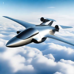 A cutting-edge VTOL jet equipped with four powerful jet engines