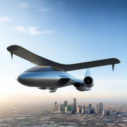 A state-of-the-art VTOL jet designed with four powerful jet engines, one positioned at each corner