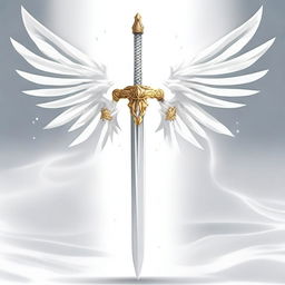 An anime-style fantasy image of a legendary sword named 'Bellaluz'