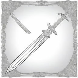 A fantasy anime-style image of the legendary sword 'Bellaluz