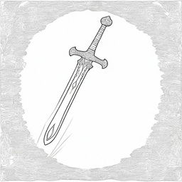 A fantasy anime-style image of the legendary sword 'Bellaluz