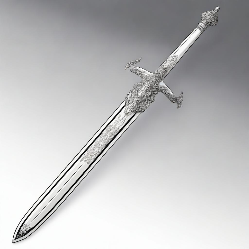 A fantasy anime-style image of the legendary long sword 'Bellaluz