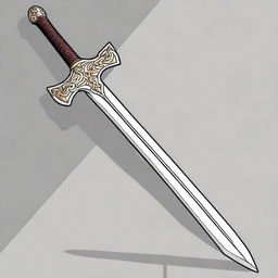 A fantasy anime-style image of the legendary sword 'Bellaluz