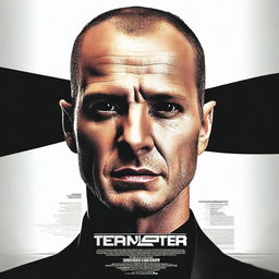 Create a movie poster similar to 'The Transporter' featuring the user's face