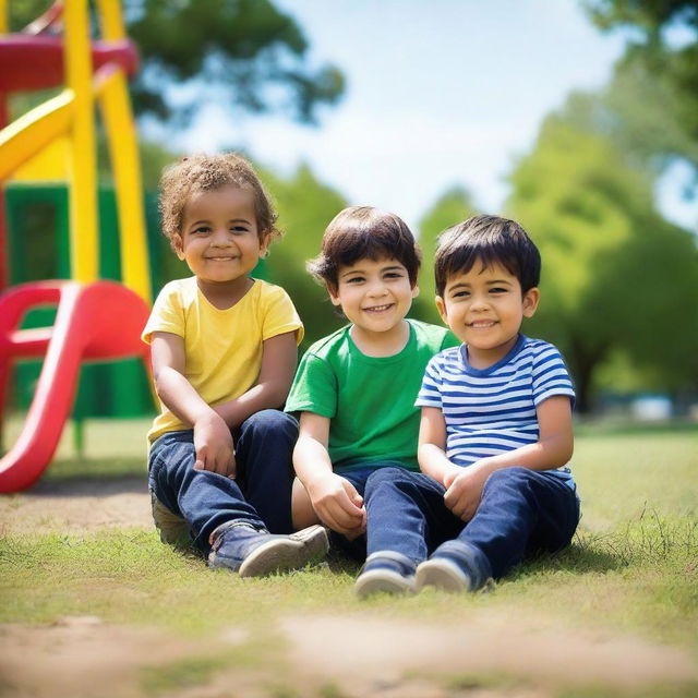 Luke, who is 2 years old, smiled and thanked his friends Mohammad, who is 11, and Michelle, who is 10, saying they were the best friends ever