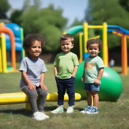 Luke, who is 2 years old, smiled and thanked his friends Mohammad, who is 11, and Michelle, who is 10, saying they were the best friends ever