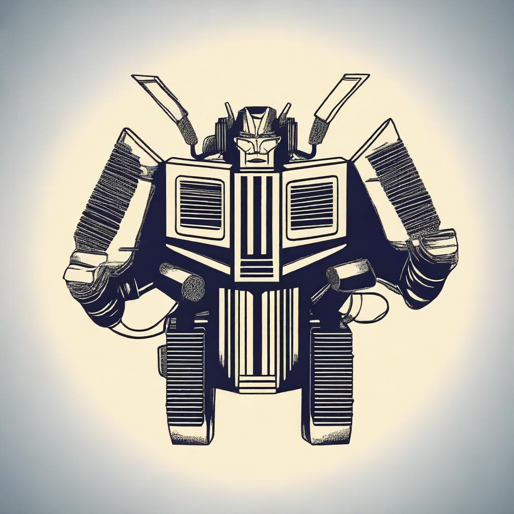 Design a t-shirt featuring an illustration of a power transformer (trafo)