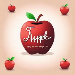 Design a captivating YouTube thumbnail for a song titled 'The Apple of My Eye