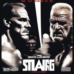 A dramatic poster design featuring Sting and Hulk Hogan as the central figures