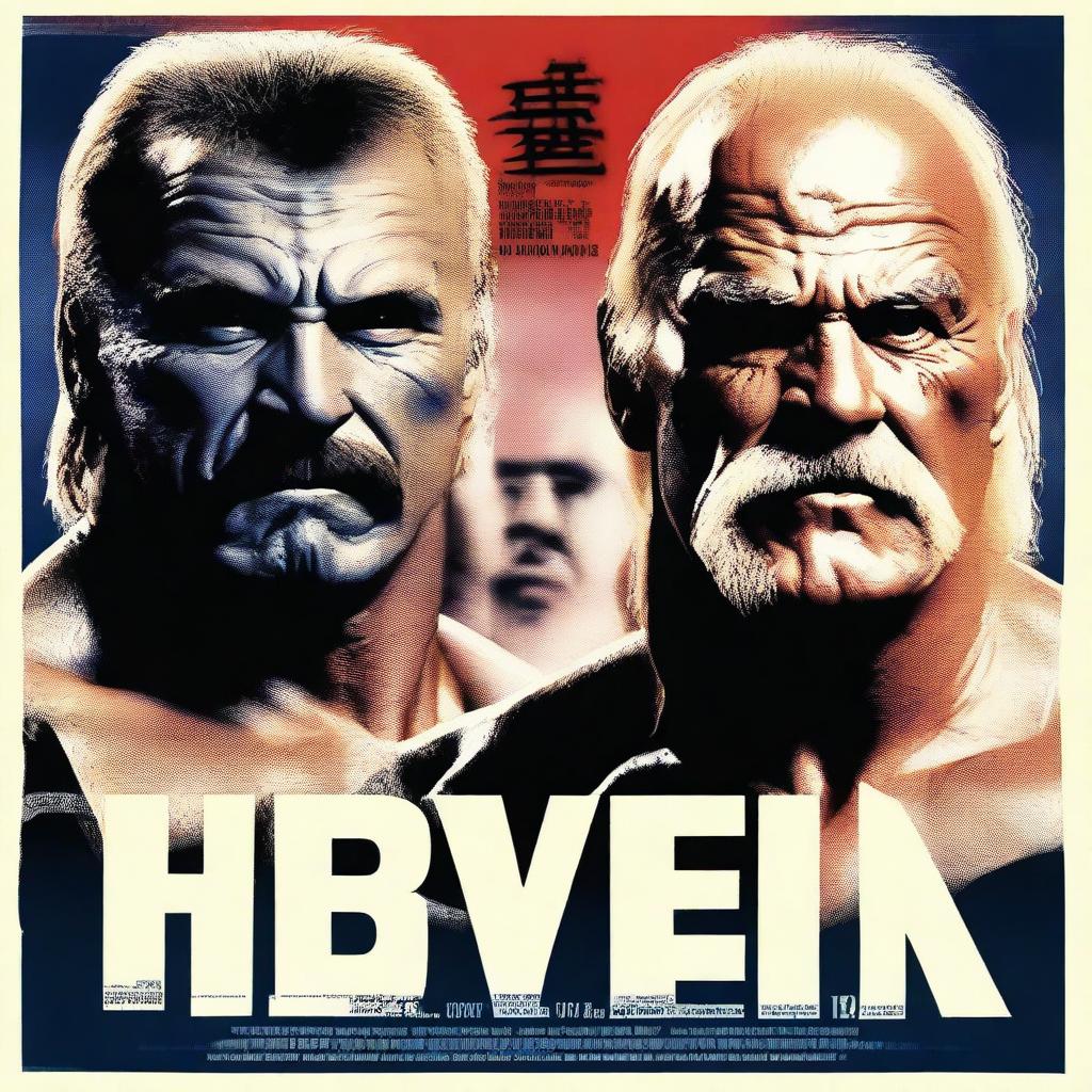 A dramatic poster design featuring Sting and Hulk Hogan as the central figures