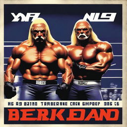 A dramatic poster design featuring Sting and Hulk Hogan as the central figures