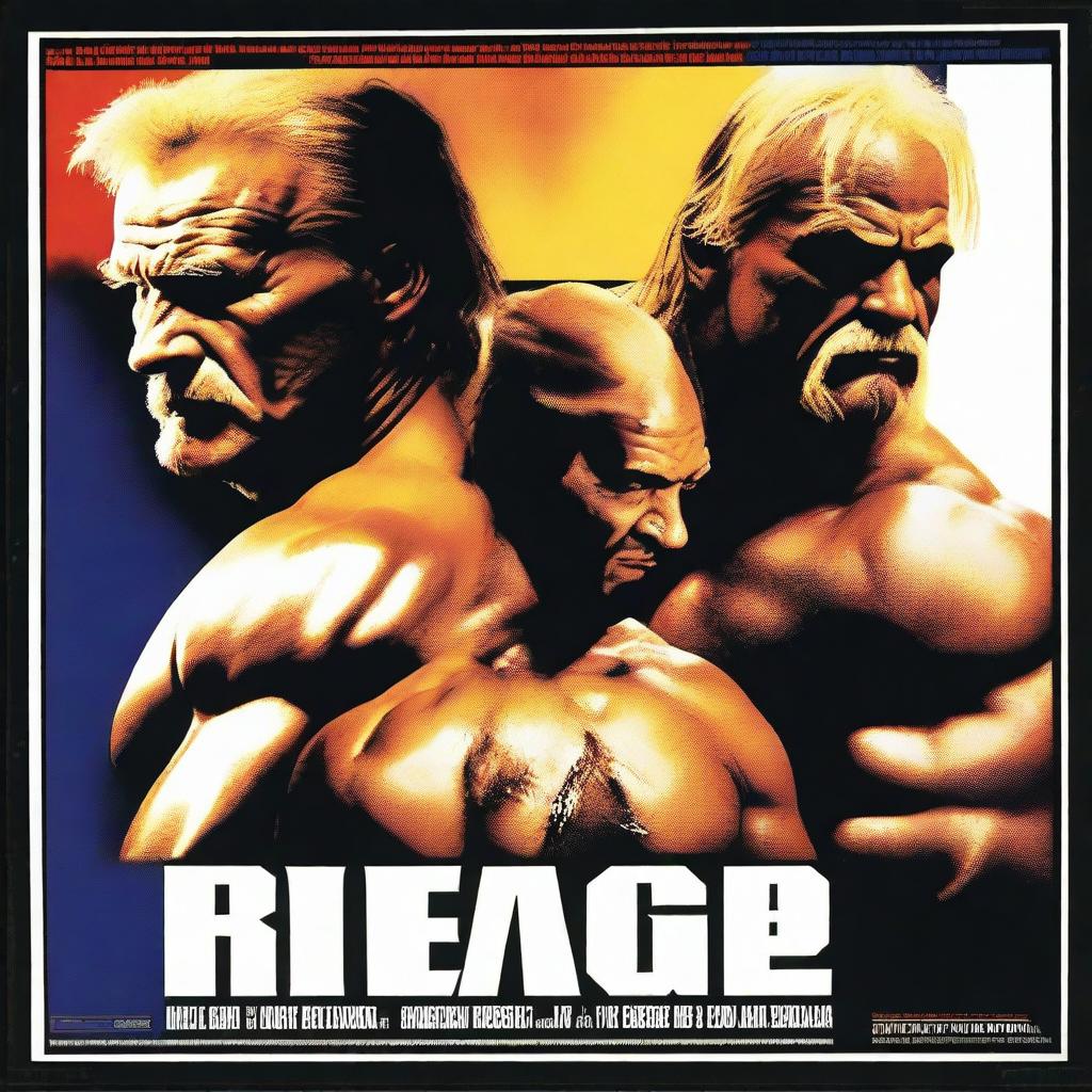 A dramatic movie poster design from 1997 featuring Sting and Hulk Hogan as the central figures